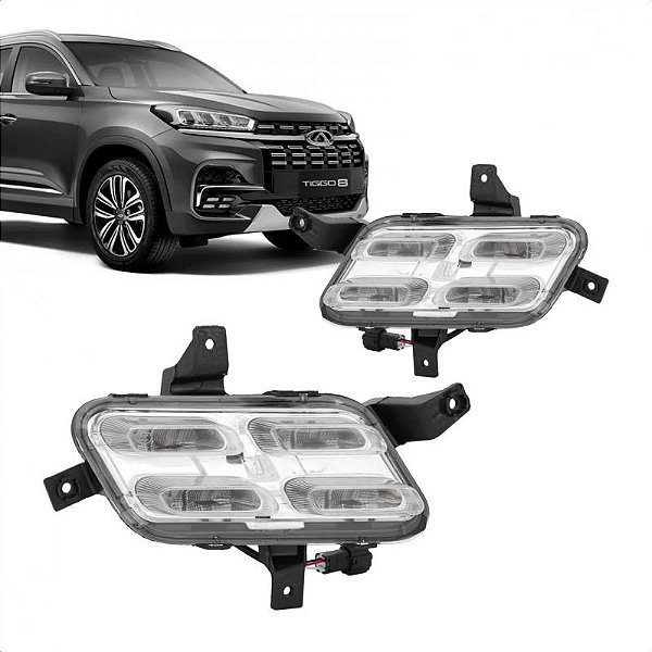 Luz de rodagem diurna tiggo 8 chery de 2021 a 2025 lado direito
