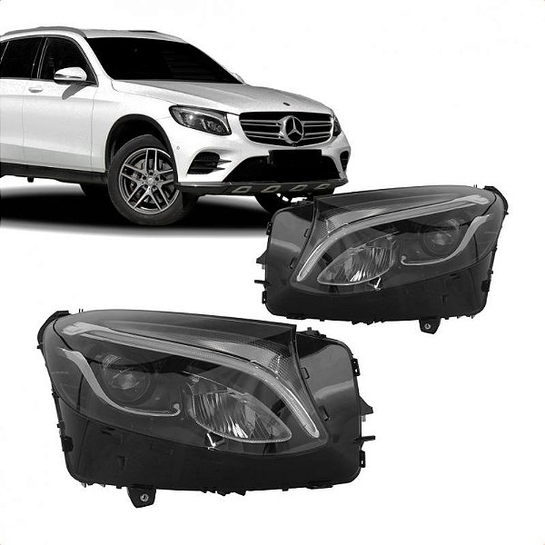 Farol glc mercedes benz de 2016 a 2019 lado esquerdo