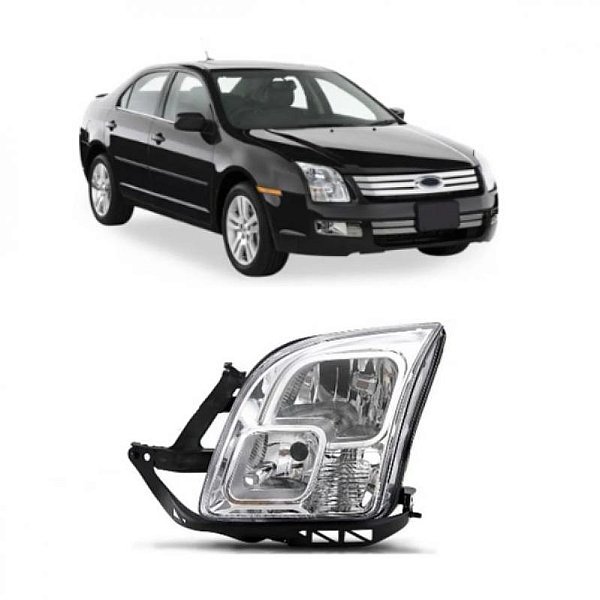 Farol fusion ford de 2005 a 2009 lado direito manual