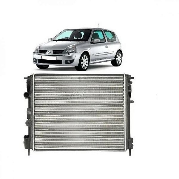 Radiador clio renault de 1999 a 2011 manual sem tubete