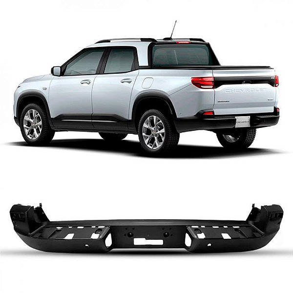 Para choque montana chevrolet de 2023 a 2025 traseiro