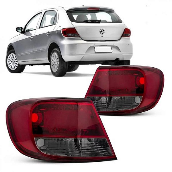 Lanterna gol volkswagen de 2009 a 2012 traseira lado esquerdo fumê geração cinco
