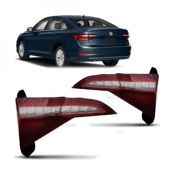 Lanterna jetta volkswagen de 2019 a 2024 traseira da mala lado direito sedã com LED
