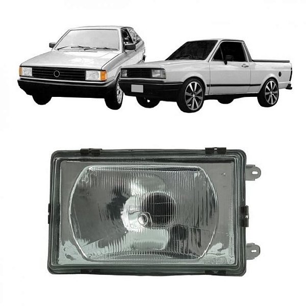Farol voyage parati e gol gts volkswagen de 1987 lado esquerdo