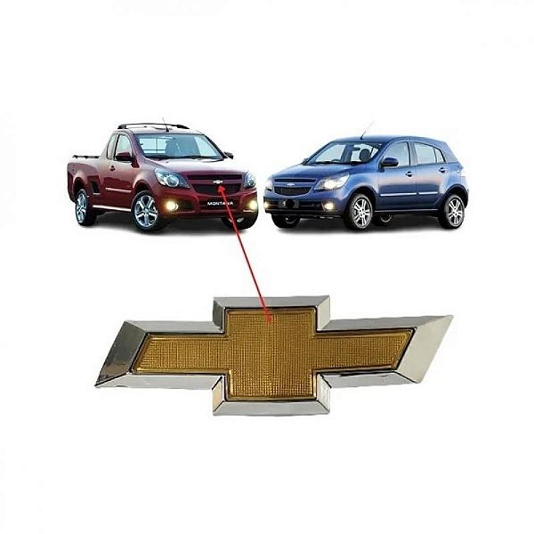 Emblema da grade do radiador agile chevrolet de 2009 a 2014 e montana chevrolet de 2011 a 2021