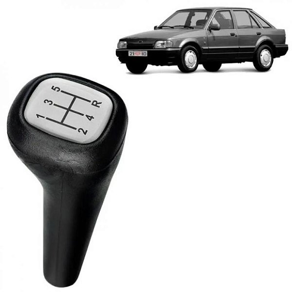 Bola de câmbio escort ford de 1993 a 1996 prata zetec com ré para trás
