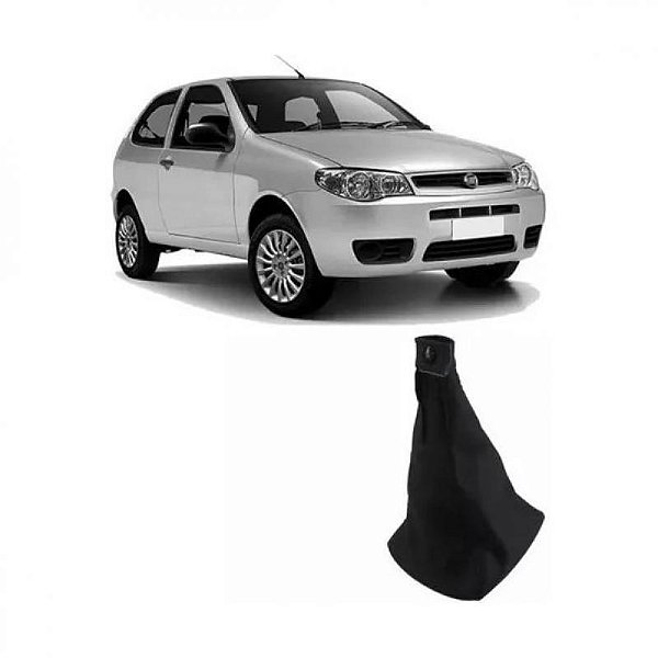 Coifa de câmbio palio fiat de 2007 a 2011 carcaça preta napa com base