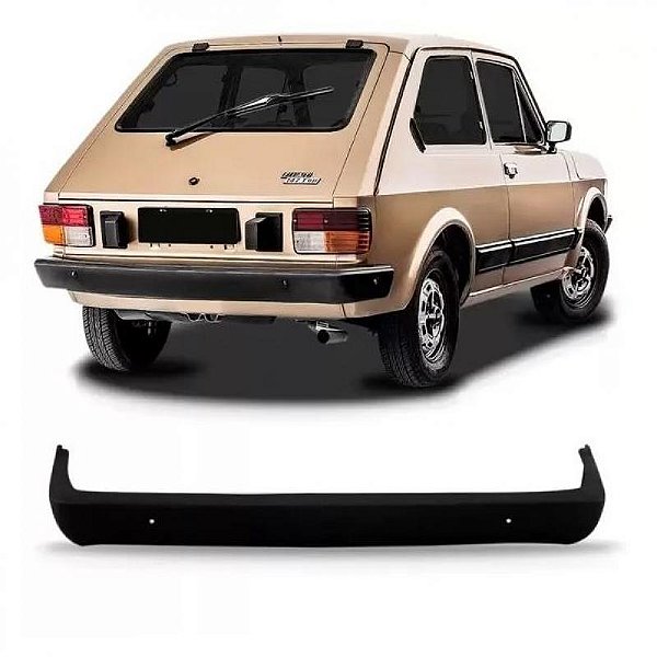 Para choque spazio fiat de 1983 a 1984 traseiro preto