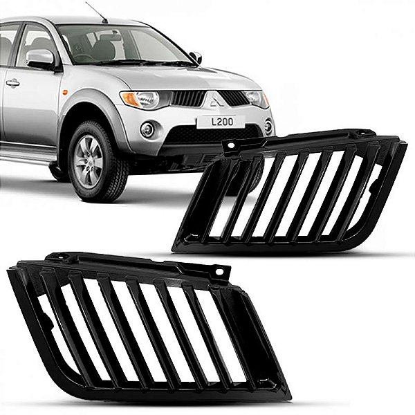 Grade do radiador triton mitsubishi de 2007 a 2010 preta par