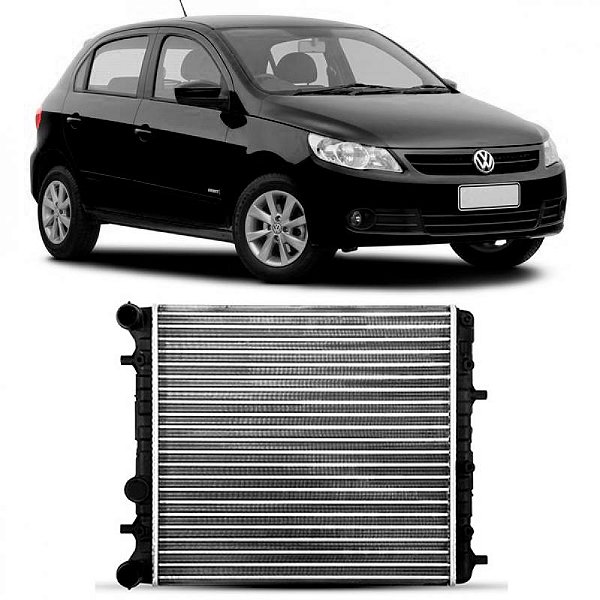 Radiador gol volkswagen de 2009 a 2023 e fox volkswagen de 2006 a 2018 e polo volkswagen de 2003 a 2006 cromado manual sem ar
