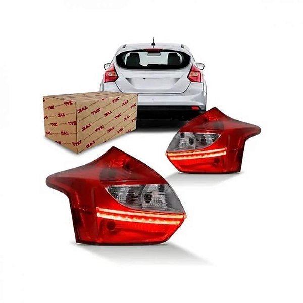 Lanterna focus ford de 2014 a 2015 traseira lado esquerdo hatch com LED