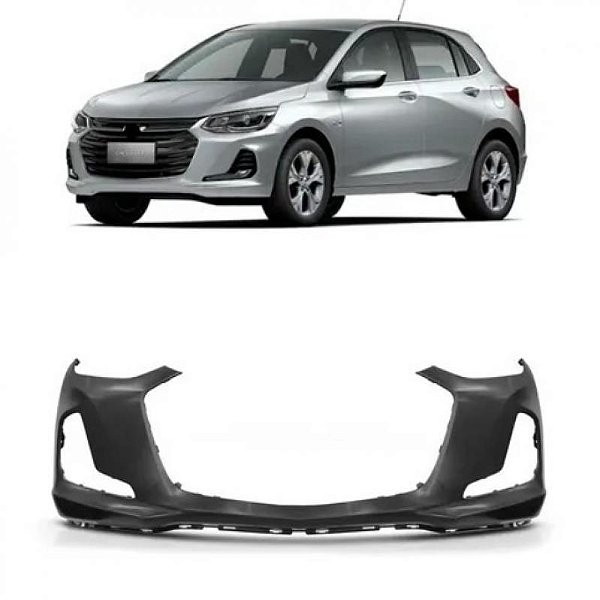 Para choque onix chevrolet de 2020 a 2025 dianteiro preto liso