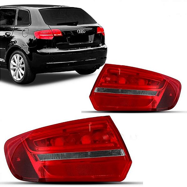 Lanterna a3 audi de 2009 a 2011 traseira de canto lado direito hatchback LED