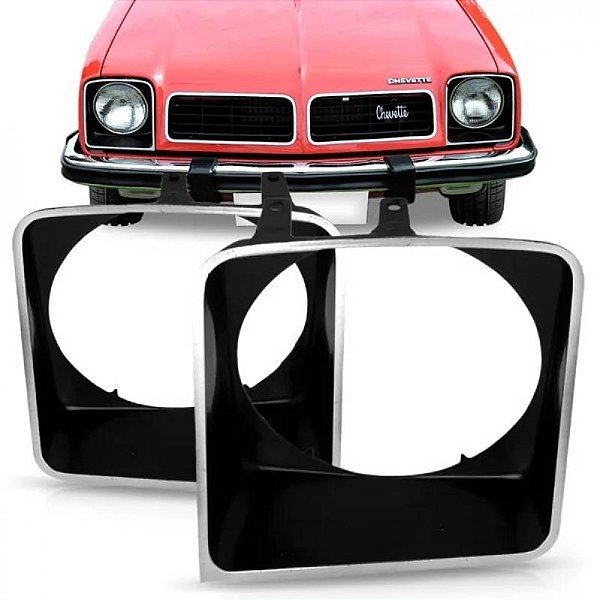 Aro de farol chevette chevrolet de 1978 a 1980 lado direito preto