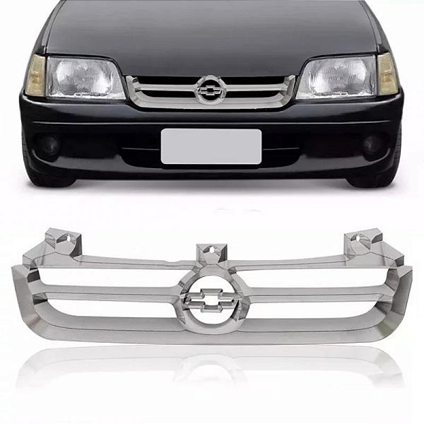 Grade do radiador kadett chevrolet de 1996 a 1998 cromada