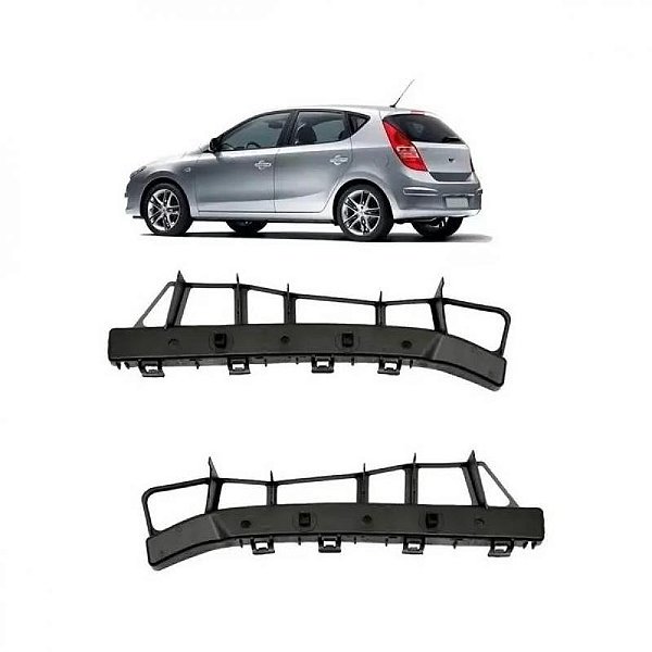 Suporte guia do para choque i30 hyundai de 2009 a 2012 lado direito traseiro