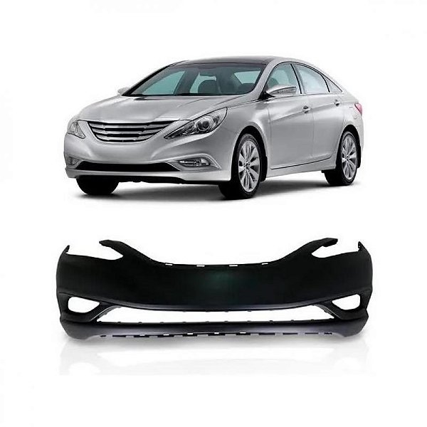 Para choque sonata hyundai de 2011 a 2014 dianteiro preto
