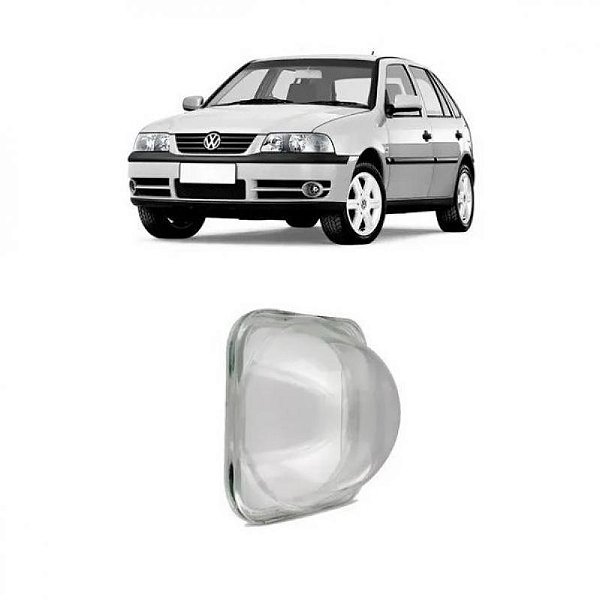 Lente do farol auxiliar gol volkswagen de 1999 a 2005 lado esquerdo geração 3 ponteira para choque