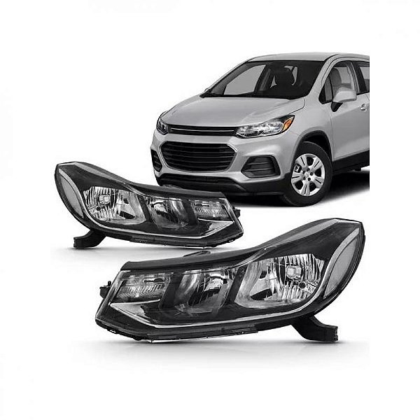Farol tracker chevrolet de 2017 a 2019 lado direito elétrico sem LED sem projetor