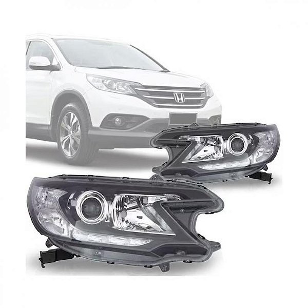 Farol crv honda de 2012 a 2014 lado esquerdo com projetor