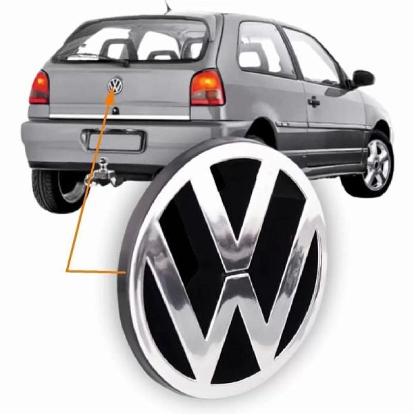 Emblema gol volkswagen de 1995 a 1999 porta malas
