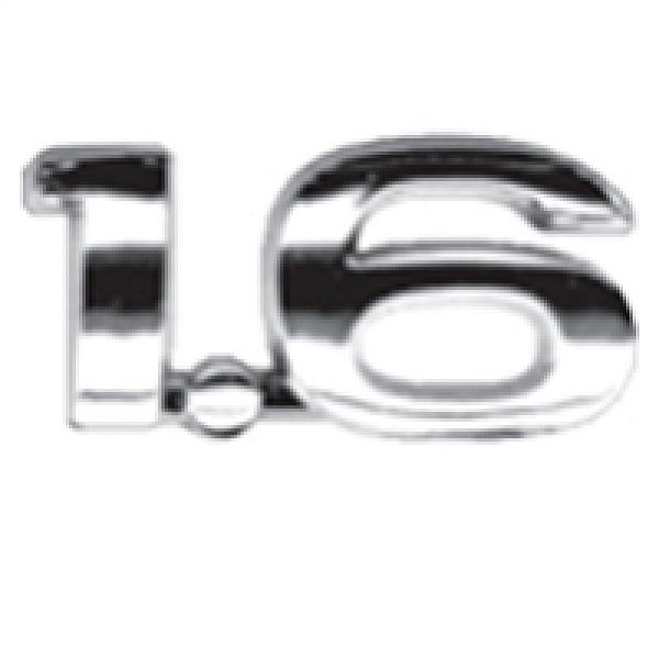 Emblema volkswagen cromado 1.6