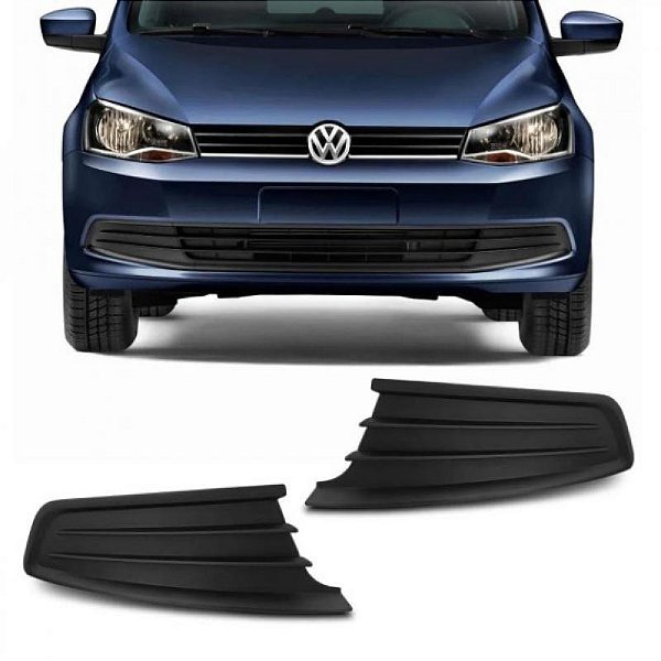 Grade do para choque gol volkswagen de 2013 a 2016 dianteira lado direito preta sem furo geração seis