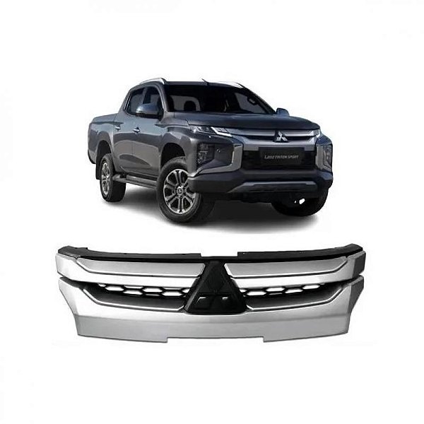 Grade do radiador l200 triton mitsubishi de 2021 a 2025 prata