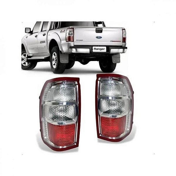 Lanterna ranger ford de 2010 a 2012 traseira lado esquerdo cristal