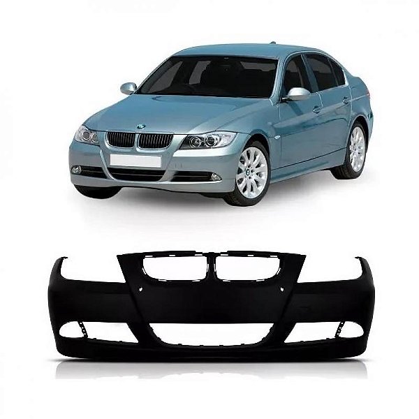Para choque série 3 bmw de 2006 a 2008 dianteiro com furo para sensor