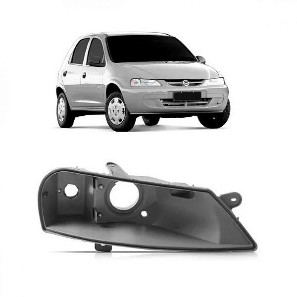 Carcaça do farol celta chevrolet de 2000 a 2006 lado direito