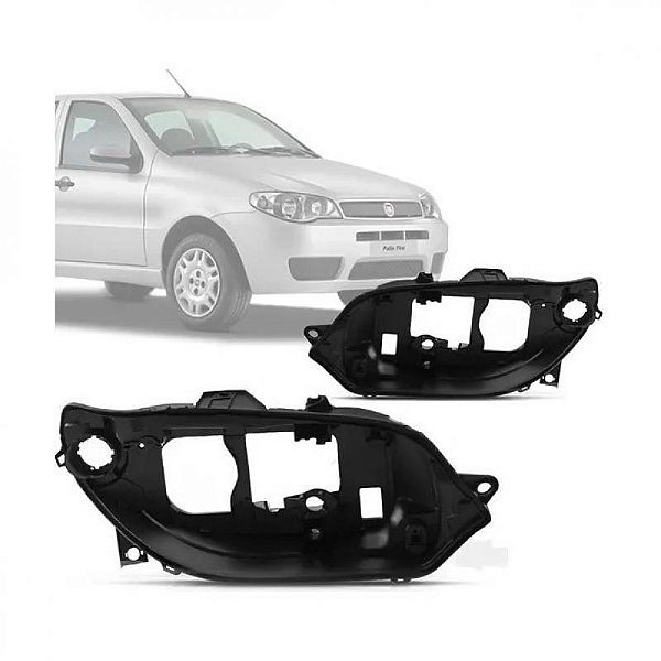 Carcaça de farol palio fiat de 2004 a 2011 lado esquerdo tipo zoiao