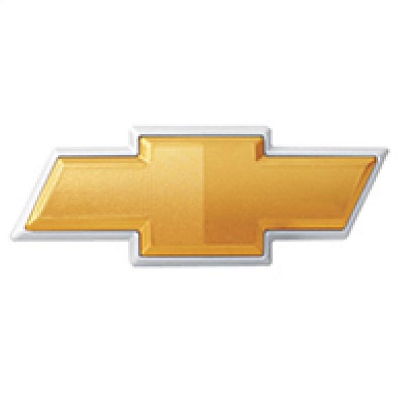 Emblema chevrolet de 2007 dourado gravata pequena