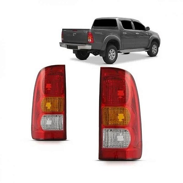 Lanterna hilux toyota de 2005 a 2011 traseira lado esquerdo picape
