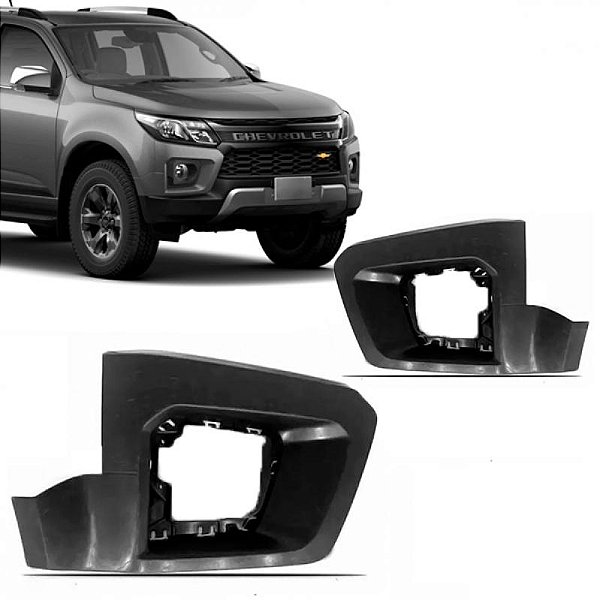 Para choque s10 e trailblazer chevrolet de 2021 a 2024 dianteiro lado esquerdo sem grade