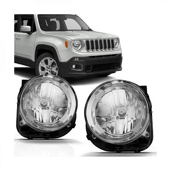 Farol renegade jeep de 2015 a 2018 lado direito elétrico sem projetor H4
