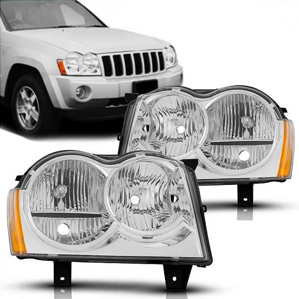 Farol grand cherokee jeep de 2004 a 2007 lado direito