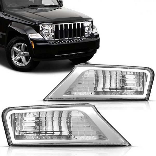 Lanterna cherokee jeep de 2008 a 2012 dianteira lado direito sport
