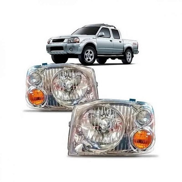 Farol frontier nissan de 2003 a 2007 lado esquerdo cromomix
