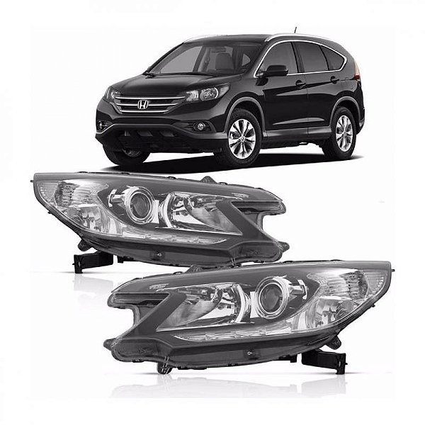 Farol crv honda de 2012 a 2014 lado direito manual com projetor