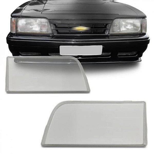 Lente de farol opala chevrolet de 1988 a 1992 lado esquerdo