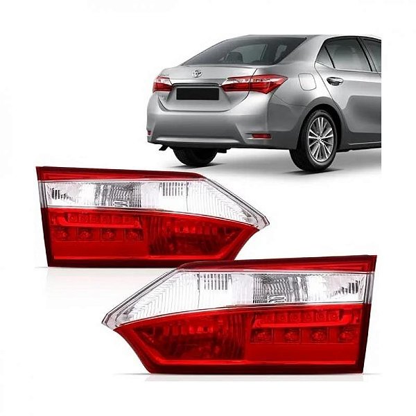 Lanterna corolla toyota de 2014 a 2017 traseira da mala lado direito com LED dois fios