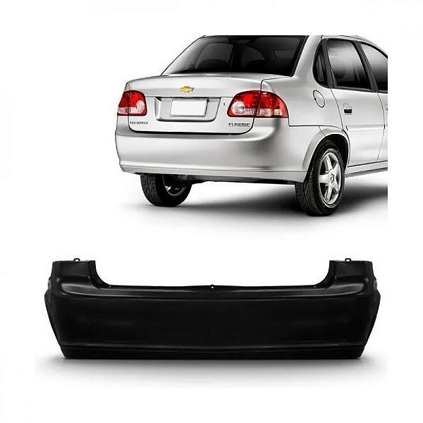 Para choque corsa classic chevrolet de 2010 a 2016 traseiro preto