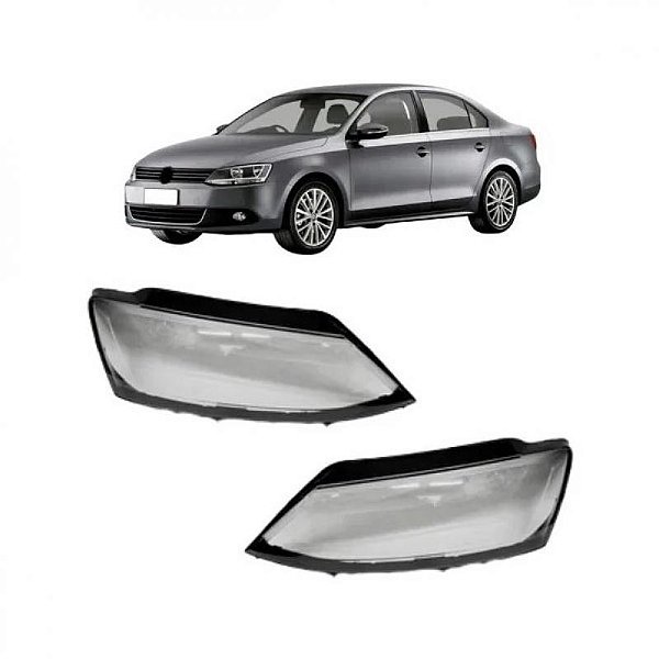 Lente de farol jetta volkswagen de 2011 a 2018 lado direito