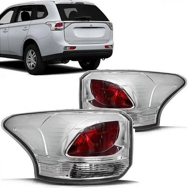 Lanterna outlander mitsubishi de 2014 a 2015 lado direito traseira de canto