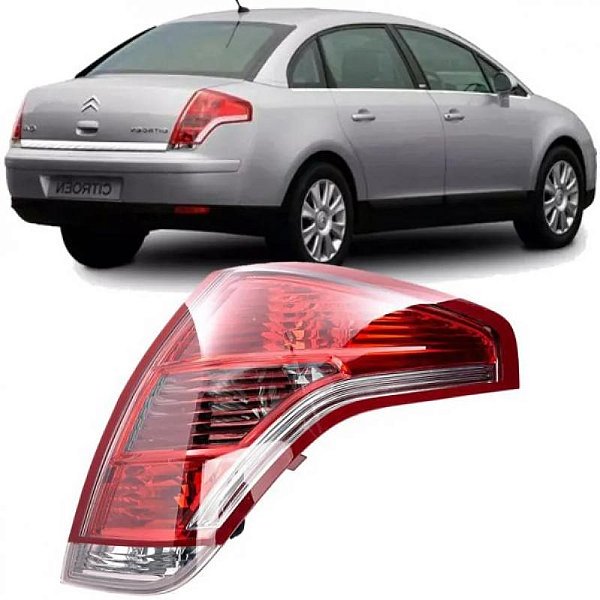Lanterna c4 pallas citroën de 2008 a 2014 traseira lado direito sedã