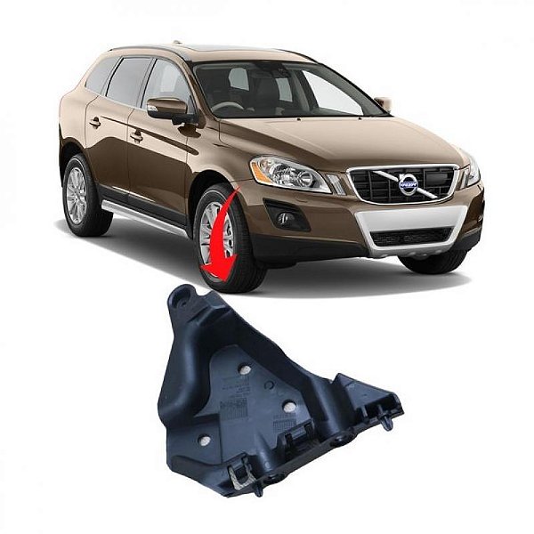 Guia do para choque xc60 volvo de 2008 a 2013 dianteiro lado direito