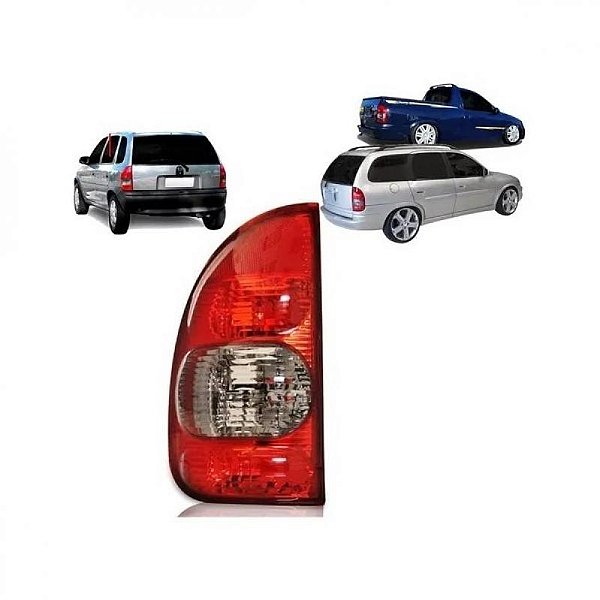 Lanterna corsa chevrolet de 2000 a 2009 traseira lado esquerdo tipo bolha quatro portas