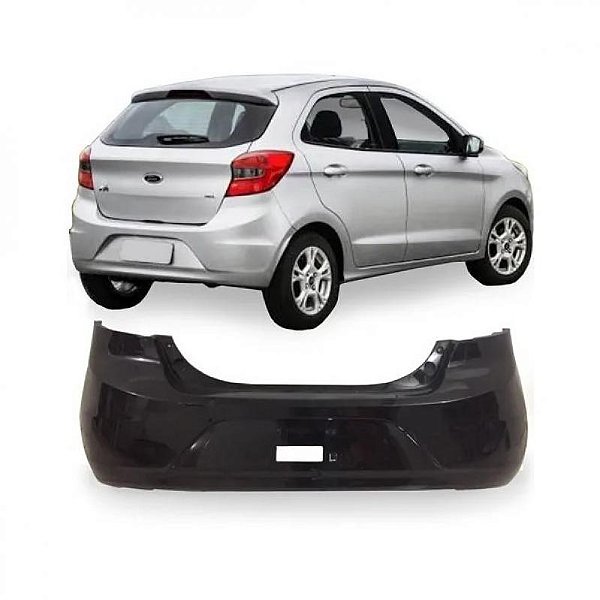 Para choque ka ford de 2015 a 2018 traseiro preto para carroceria hatch
