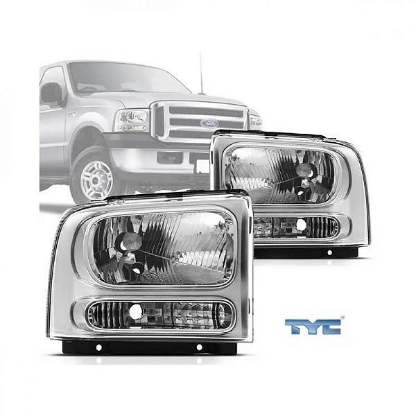 Farol f250 ford de 2006 a 2019 lado esquerdo manual H4